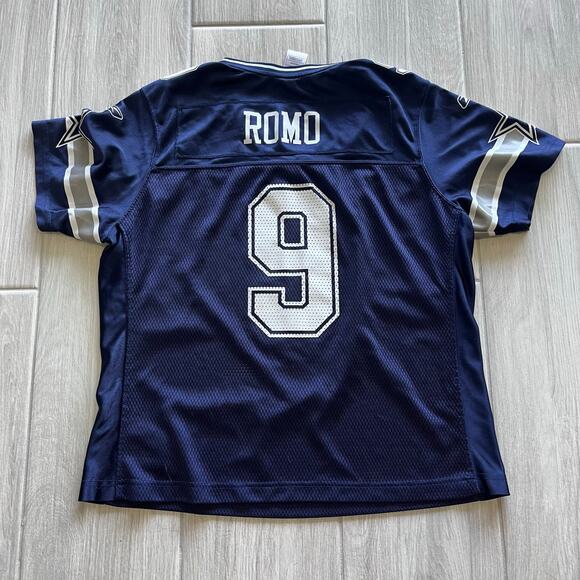 NFL RBK Dallas Cowboys Youth XL Tony Romo #9 On Field Football Jersey - Picture 5 of 5
